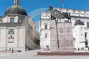 Statue of Duke Gediminas in Vilnius